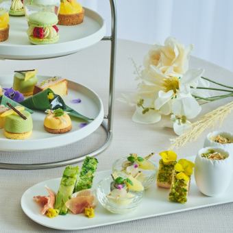 【土日祝限定】TIAD Afternoon Tea “爽” ～春から夏への移ろい/乾杯用グラスシャンパーニュ付