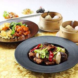 王道中華料理を心ゆくまで。乾杯ロゼスパ付個別盛りコース各種