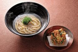 해물 튀김 우동