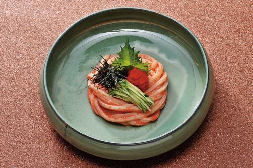 明太子のおうどん(温・冷)