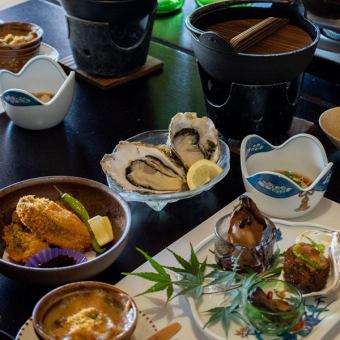 【お昼限定・土日祝以外】鳥羽・浦村の牡蠣の魅力たっぷり!!『牡蠣三昧コース』