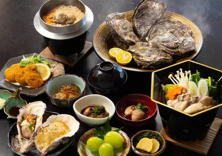 【お昼限定・土日祝12時30分】牡蠣三昧コース