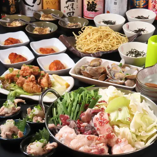 [Motsunabe course] 8 dishes + Motsunabe + 150 minutes of all-you-can-drink *All-you-can-drink beer is draft beer.
