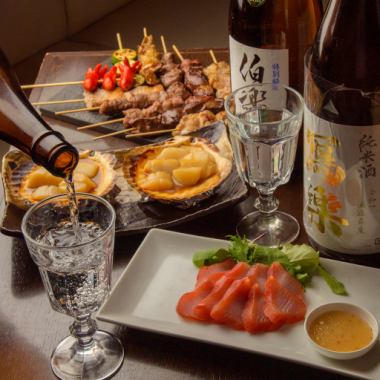 Premium + 500 yen Blissful 2 hours 9 dishes with all-you-can-drink 6,000 yen (tax included)