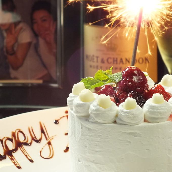 [For birthdays and anniversaries] Popular project! Cake with message and photo shoot ◎