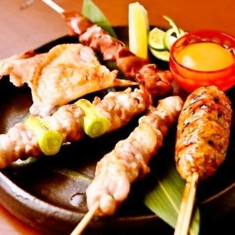 [Welcome and farewell party] Cost-effective 7 types of sashimi and yakitori ◎ Luxury course <120 minutes all-you-can-drink included> 5,000 yen (tax included)