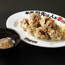 炸雞胗佐超濃蛋黃醬