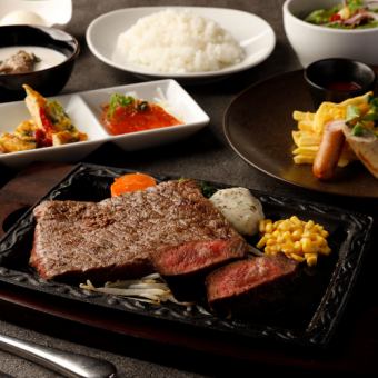 【黒毛和牛ステーキコース】最高品質の黒毛和牛を厚切り牛たんと共に!!【2時間制/料理のみ】