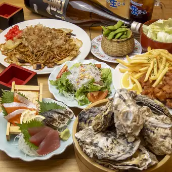【2時間飲み放題】驚愕！★牡蠣食べ放題★コース　4000円