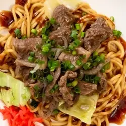 特色菜：牛筋炒面
