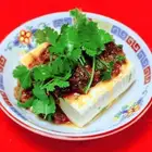 中華風肉みそ豆腐（パクチー）