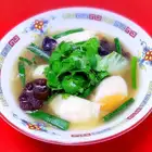 水餃子スープ　海老（パクチー）