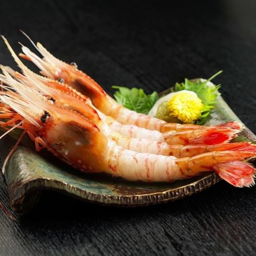 Peony shrimp sashimi