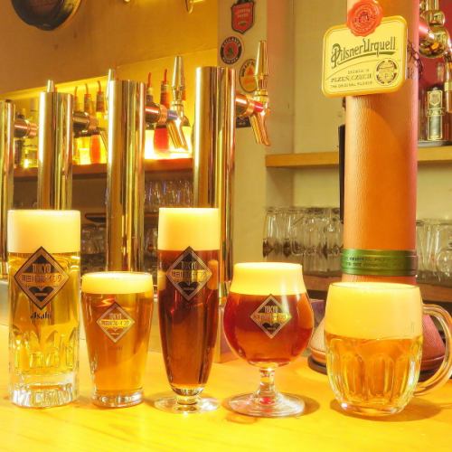 All-you-can-drink for 120 minutes with 2 types of draft beer (LO 30 minutes before) 3000 yen