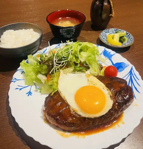 Takenaka Meat Shop's Special 300g Stewed Hamburger Steak Set Meal with Japanese Black Wagyu Beef