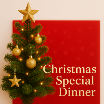 ★X'mas Dinner 12/20~25 쇠고기 등심 포함 20종 뷔페 + 사이드 메뉴 & 디저트