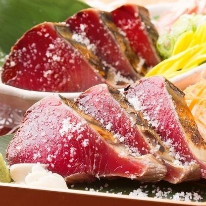 Great value a la carte plan (bonito salt tataki, 4 delicacies, one drink) 2,200 yen