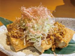 Deep-fried tofu and natto