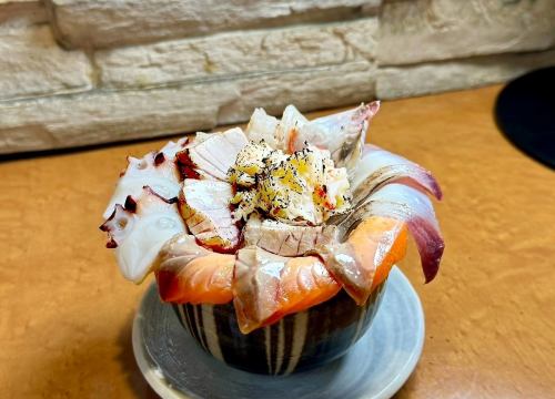 Grilled seafood bowl