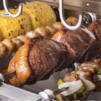 [ALEGRIA 20 kinds of Churrasco all-you-can-eat] Course with buffet including "Colorful salad buffet & 6 kinds of ice cream"♪