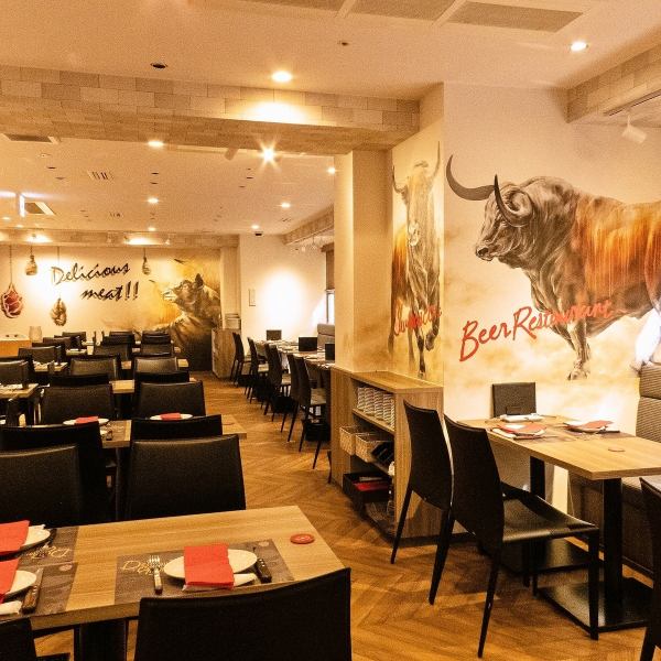 貸切利用大歓迎！着席78名様・立食78～100名様まで収容可能企業パーティーやウエディング2次会にぜひ。下見見学やお打ち合わせも承ります。お気軽にご相談ください。