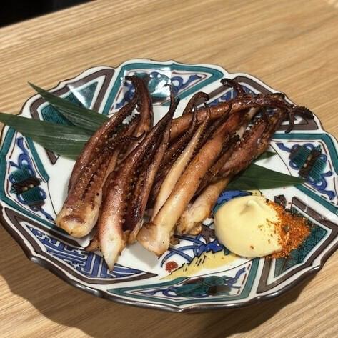 イカゲソ焦がし醤油炭火焼き
