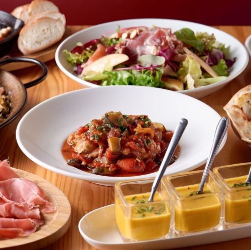 A full-course Spanish meal where you can casually enjoy authentic Spanish cuisine!