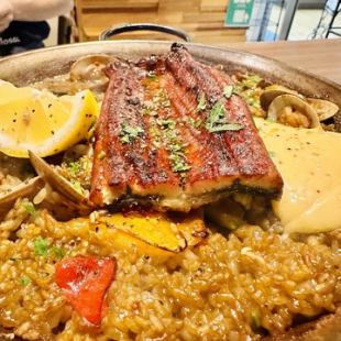 【2時間飲み放題付】夏の贅沢全部入り！魚介・牛ランプ・うなぎのパエージャプレミアムparty