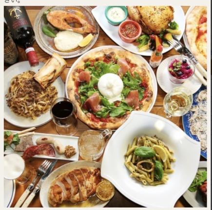 【90分飲み放題付き歓送迎会コース】会議じゃなくて、イタリアンならみんな饒舌。　￥5,000