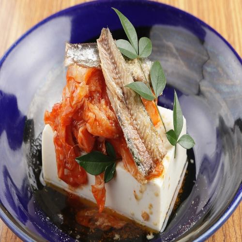 Sardines and Kimchi Cold Tofu