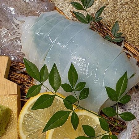 【イカの姿造りコース】生ビール付き2.5h　イカの姿造りや黒毛和牛のおひつご飯等料理9品5300円