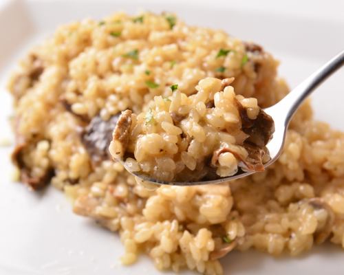 Porcini cream risotto