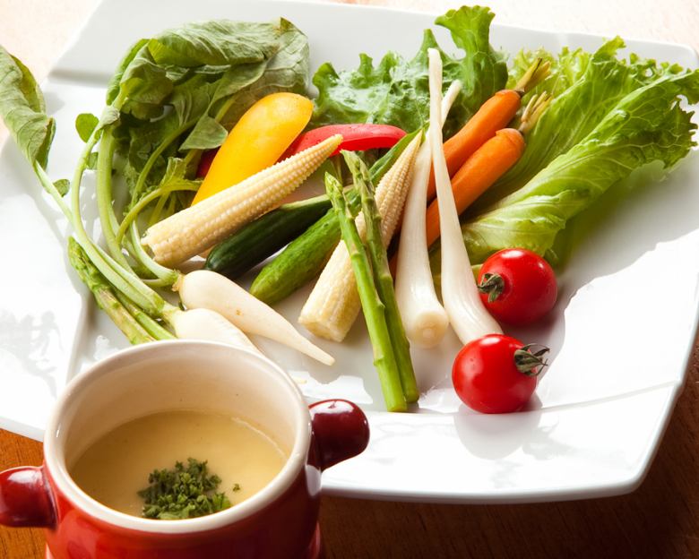 Organic vegetable Bagna cauda