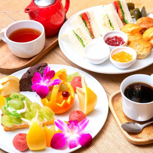 【アフタヌーンティーセット】選べるデザートと2ドリンク付き♪3時間制！