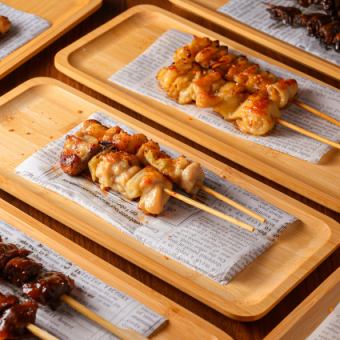 【３時間飲み放題付】【鶏肉料理と焼き鳥コース】＜全9品＞