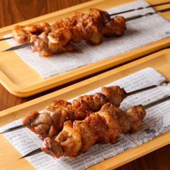 【３時間飲み放題付】【野菜串焼きとラム肉串焼きコース】＜全8品＞
