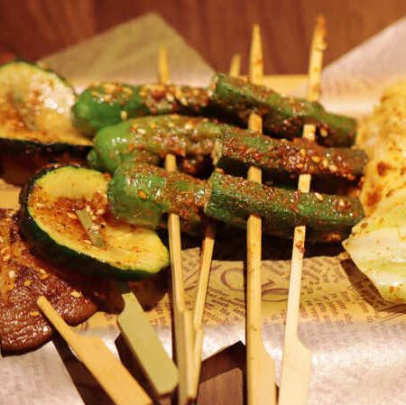 ５本野菜串焼き盛り合わせ
