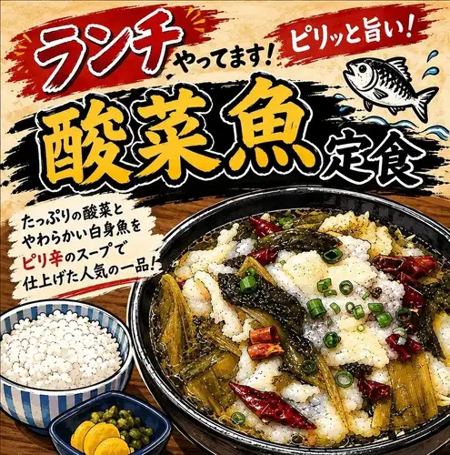 酸菜魚ランチ定食