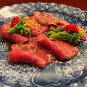 黒毛和牛赤身肉炙り