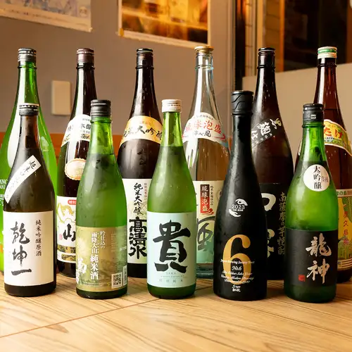 豊富な日本酒を用意しております
