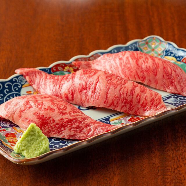【ご予約特典】人数分肉寿司プレゼント◎ 黒毛和牛雌牛専門店
