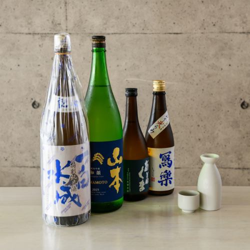 【自慢の日本酒取り揃えております。】