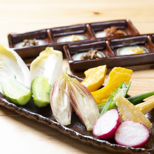 いろいろお味噌で野菜スティック