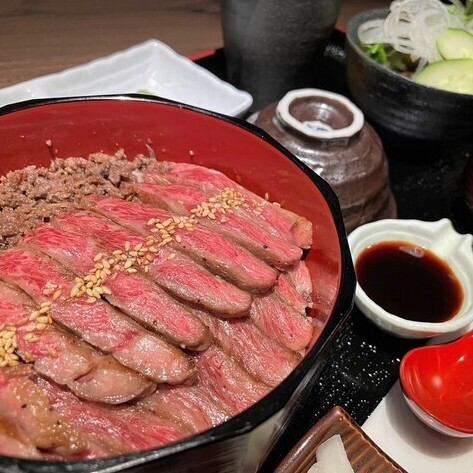 [Lunch reservation only] A5 rank Japanese black beef hitsumabushi set meal