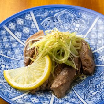 厚切りタンネギ塩レモン