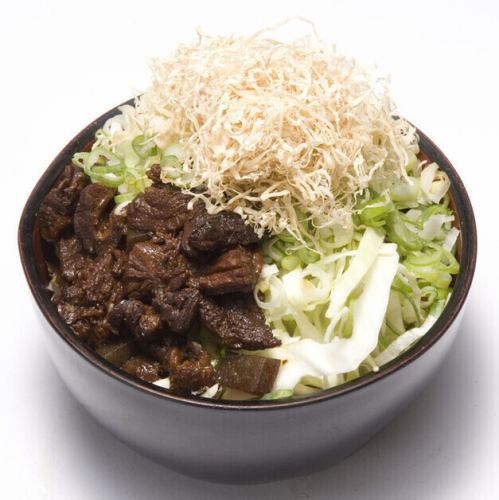 牛すじネギもんじゃ（ネギ・すじこんにゃく）
