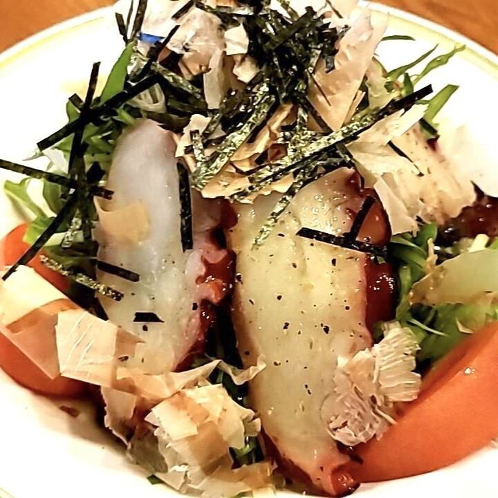【宮古産】タコと水菜のサラダ