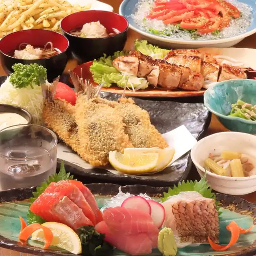【飲み放題付き】料理7品2000円+飲み放題2500円(税込)