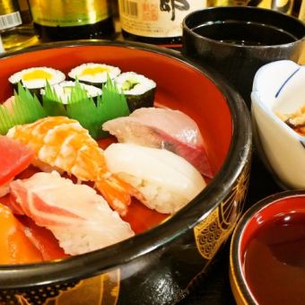 Sushi set meal ~ A handful of fresh fresh fish procured on the day ~
