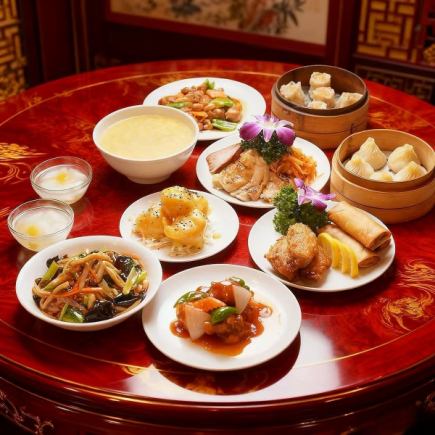 학생 한정!중화 만끽 코스〈전10품〉4280엔→3000엔!